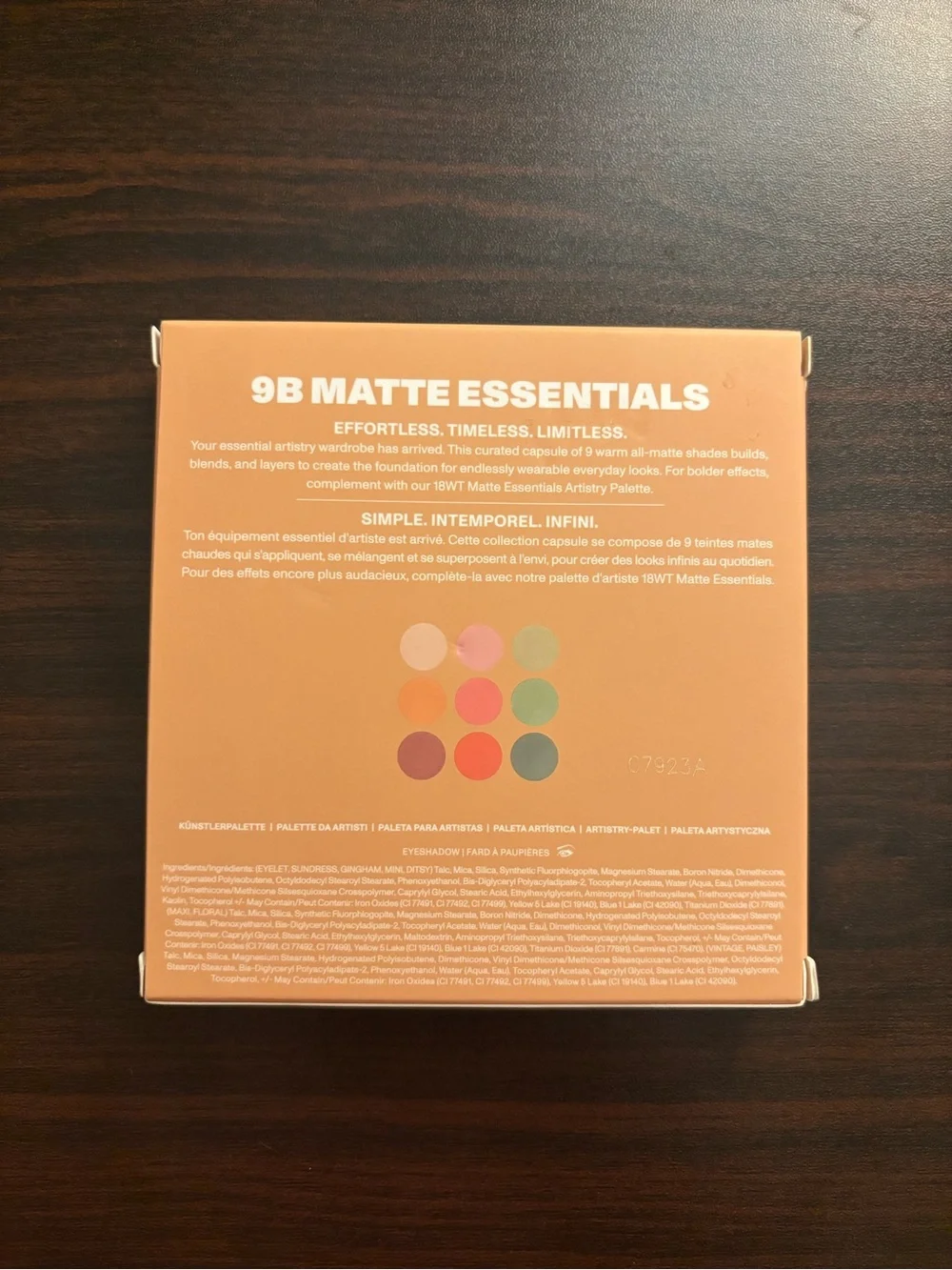 NWT Morphe Matte Essentials 9B Eyeshadow Palette